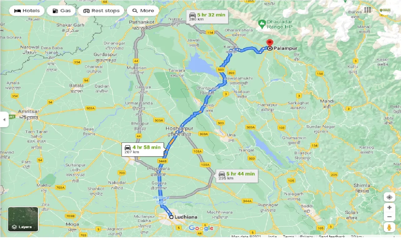 ludhiana-to-palampur-round-trip