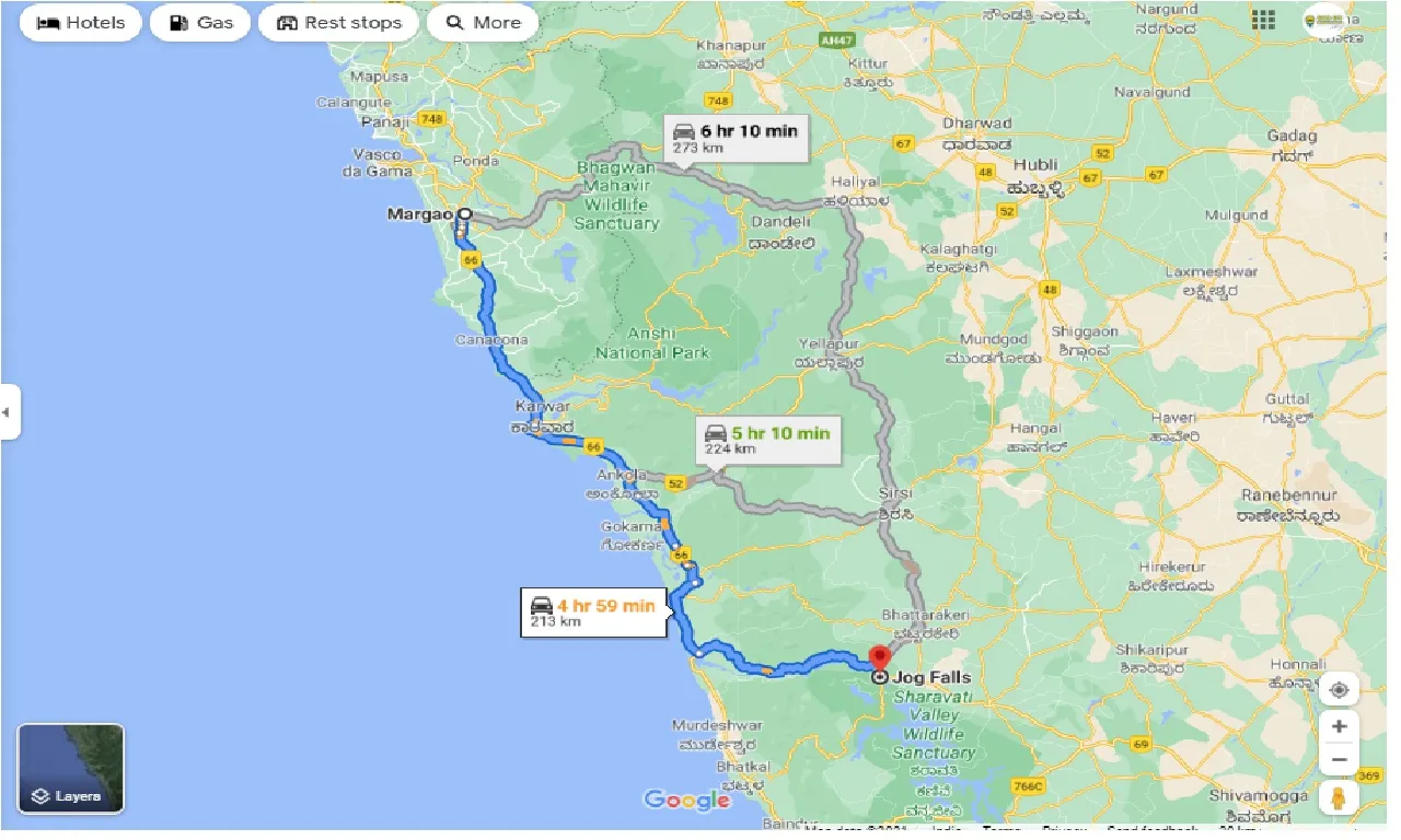 madgaon-to-jog-falls-one-way