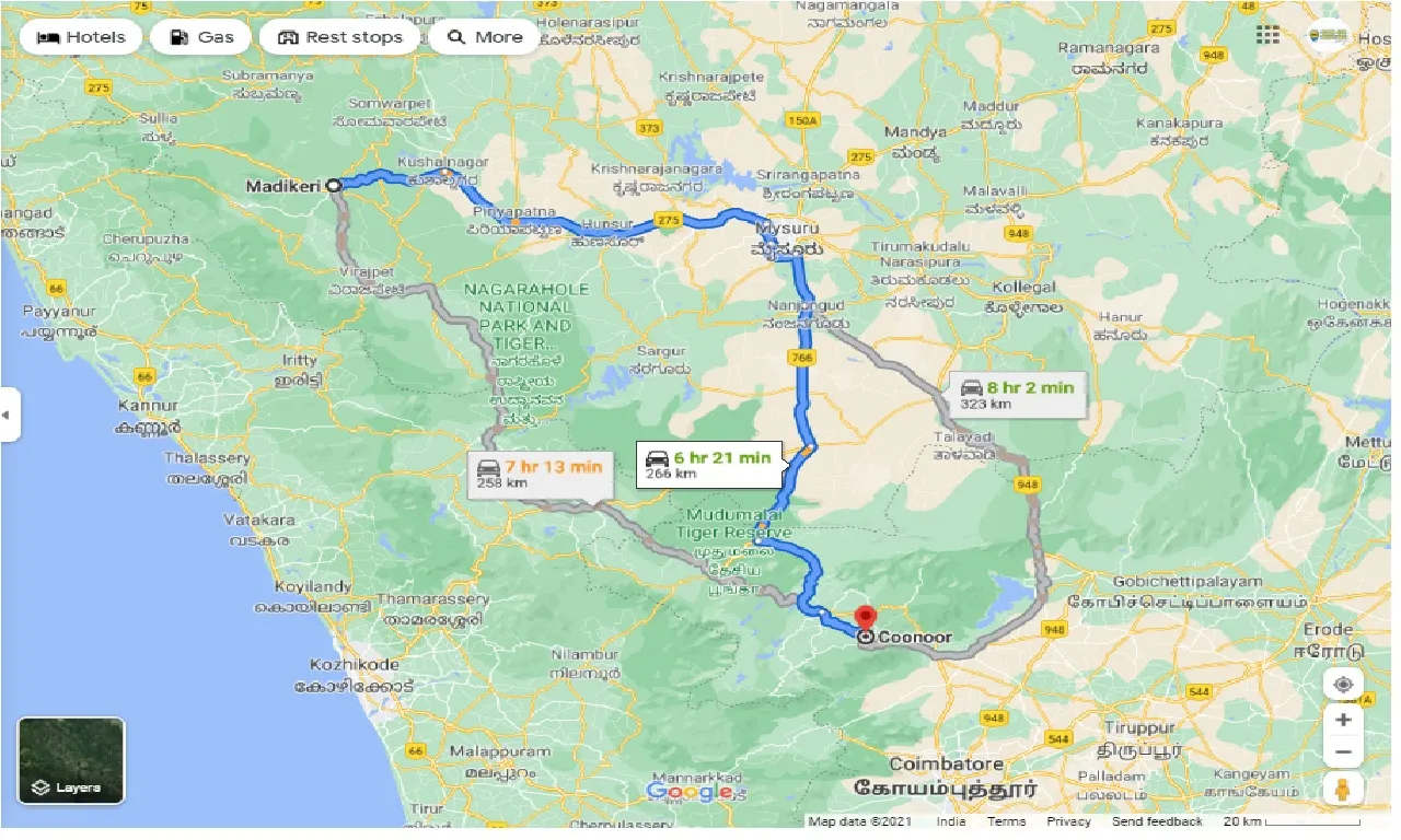 madikeri-to-coonoor-round-trip