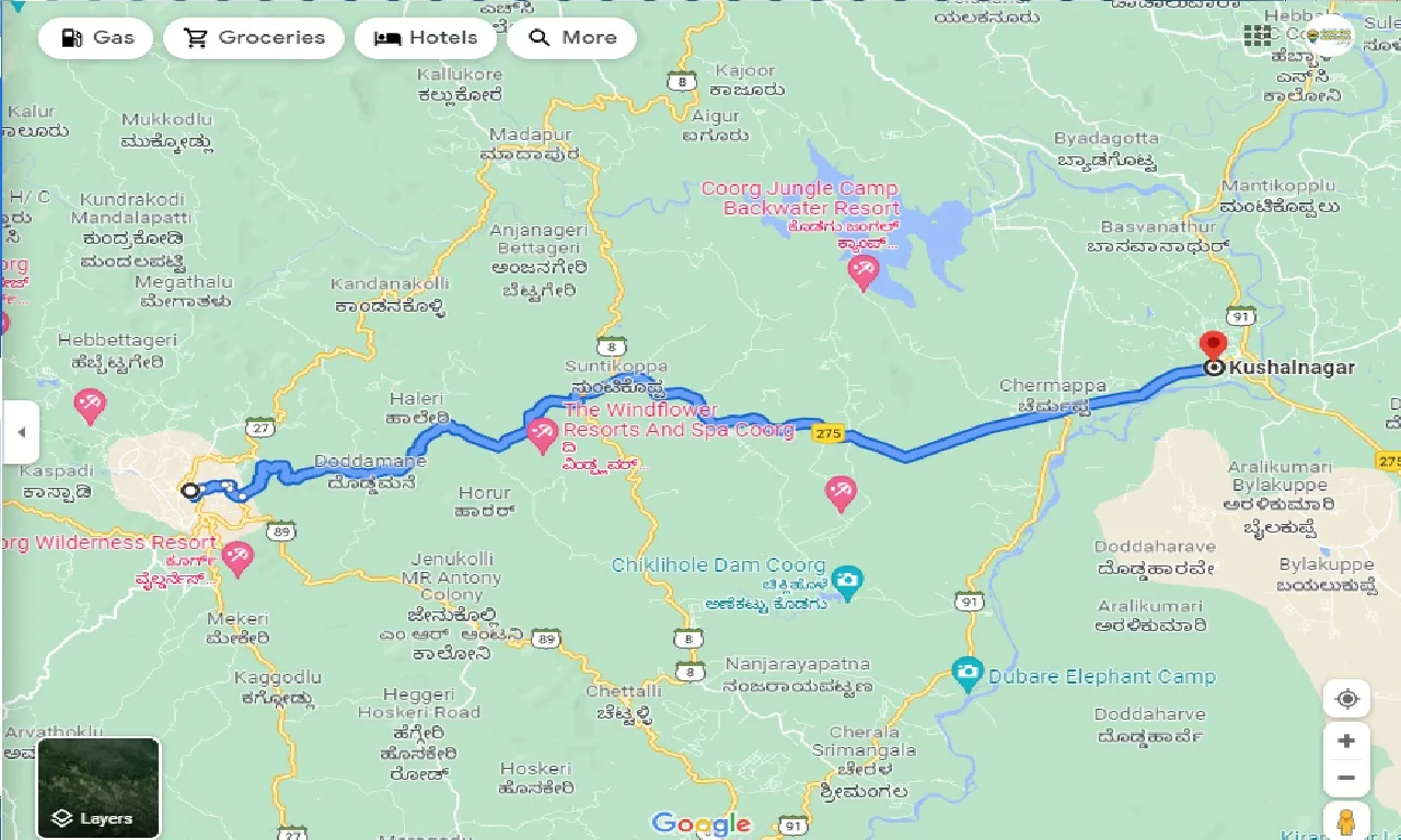 madikeri-to-kushalnagar-round-trip