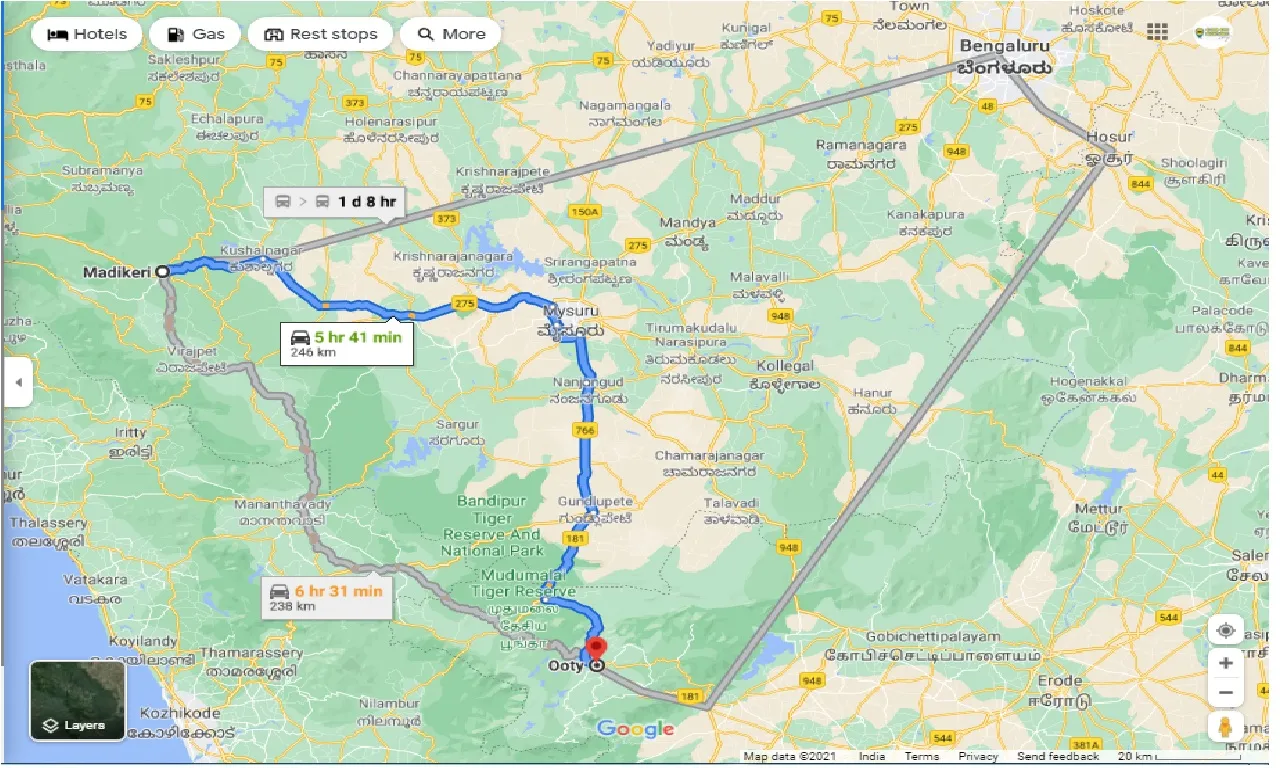 madikeri-to-ooty-one-way