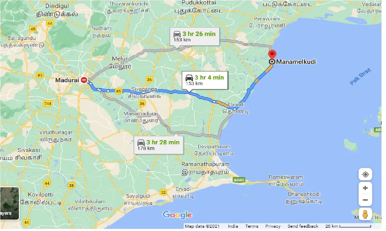 madurai-to-manamelkudi-one-way