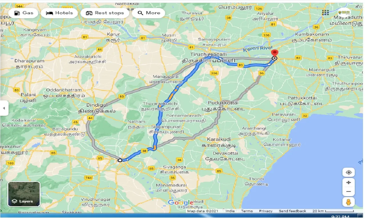 madurai-to-thanjavur-round-trip