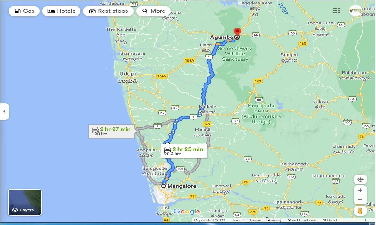 mangalore-to-agumbe-round-trip