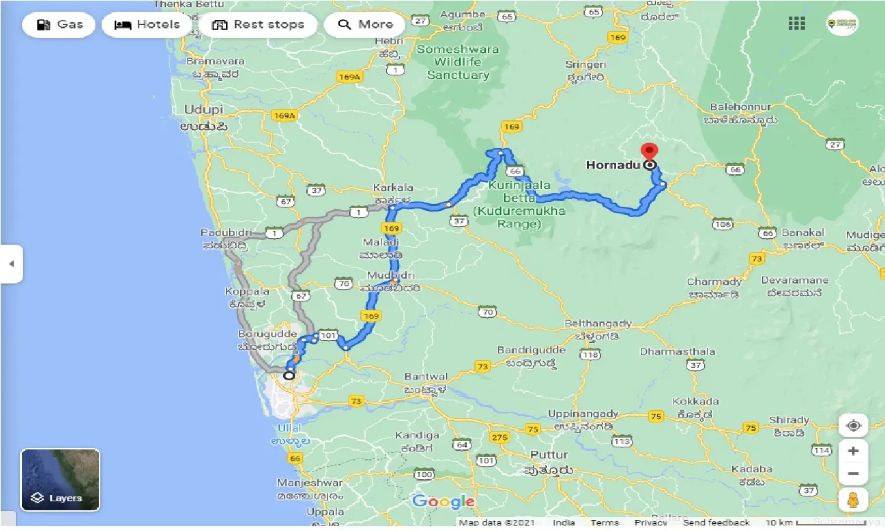 mangalore-to-horanadu-one-way