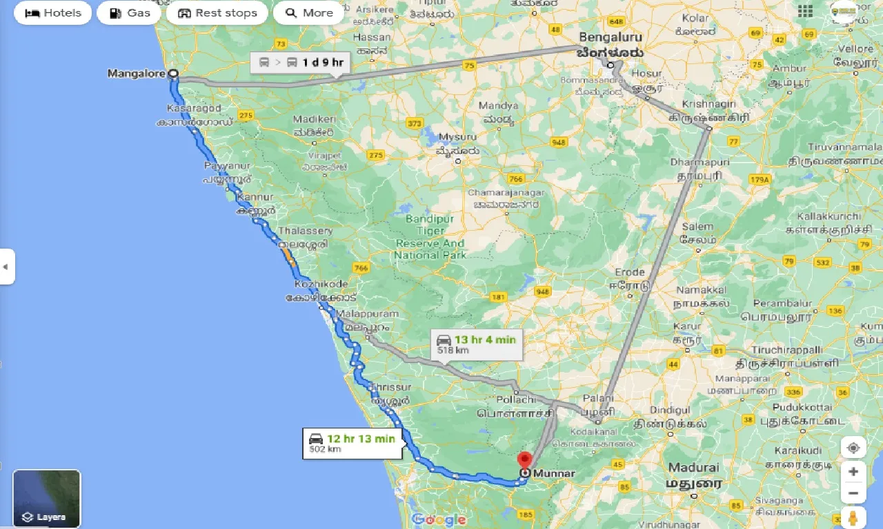 mangalore-to-munnar-round-trip