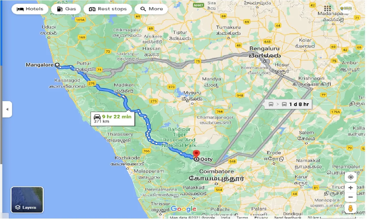 mangalore-to-ooty-one-way