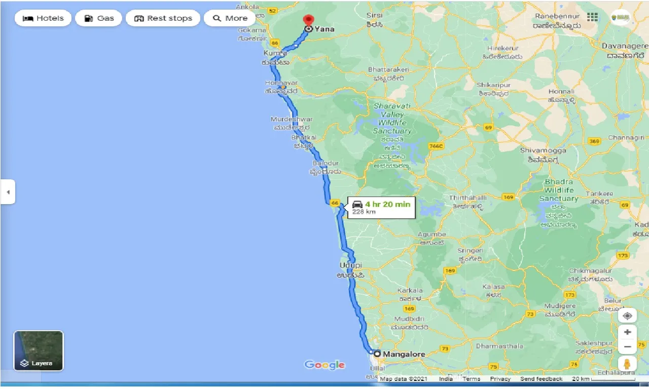 mangalore-to-yana-one-way