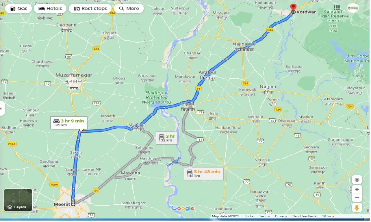 meerut-to-kotdwara-round-trip