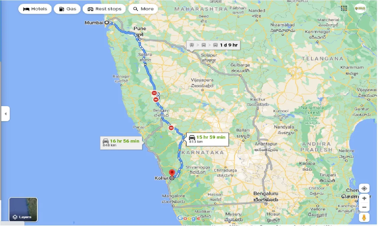 mumbai-to-kollur-karnataka-round-trip