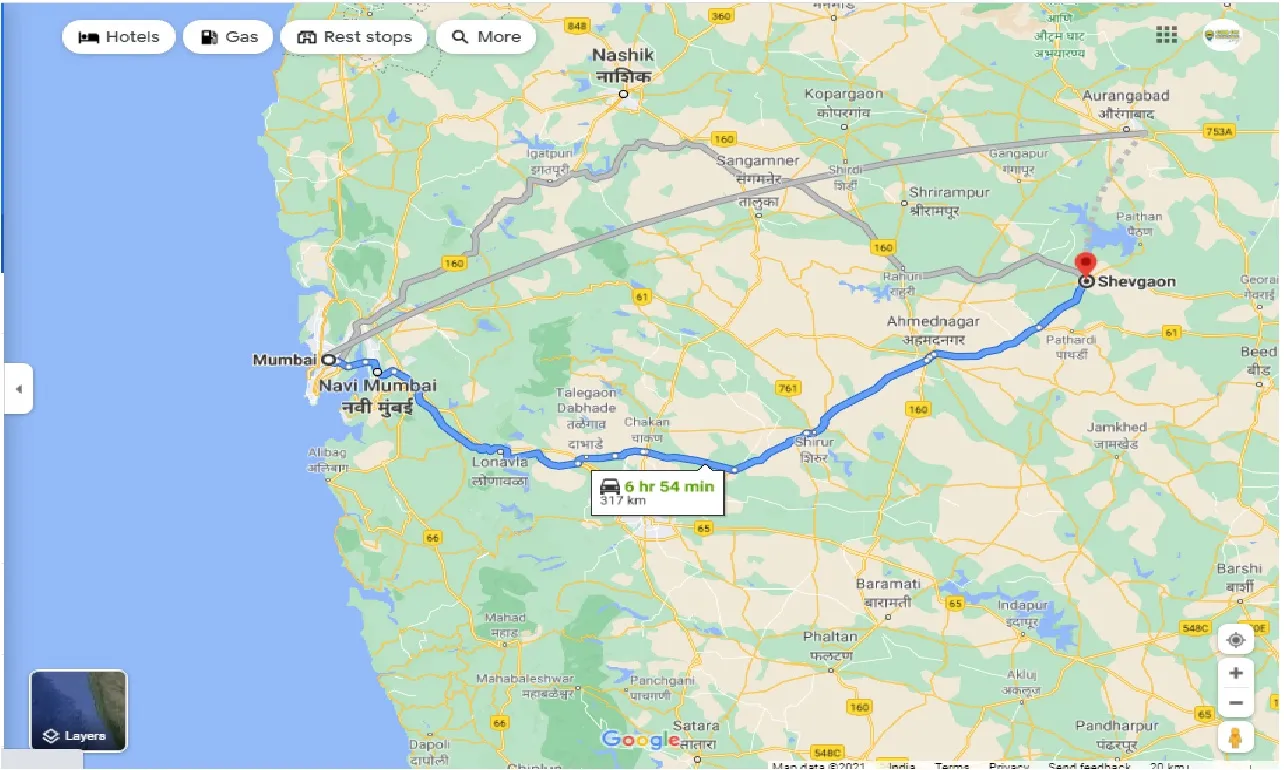 mumbai-to-shevgaon-one-way