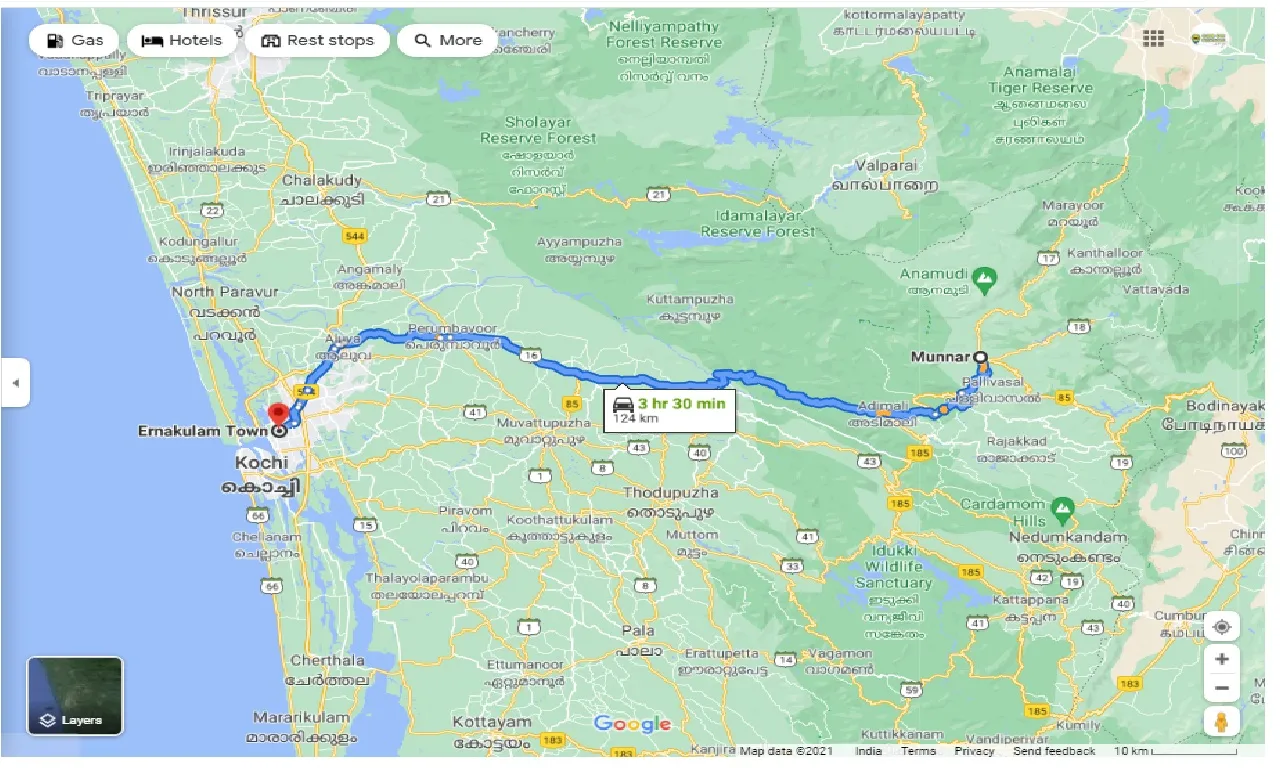 munnar-to-ernakulam-town-one-way