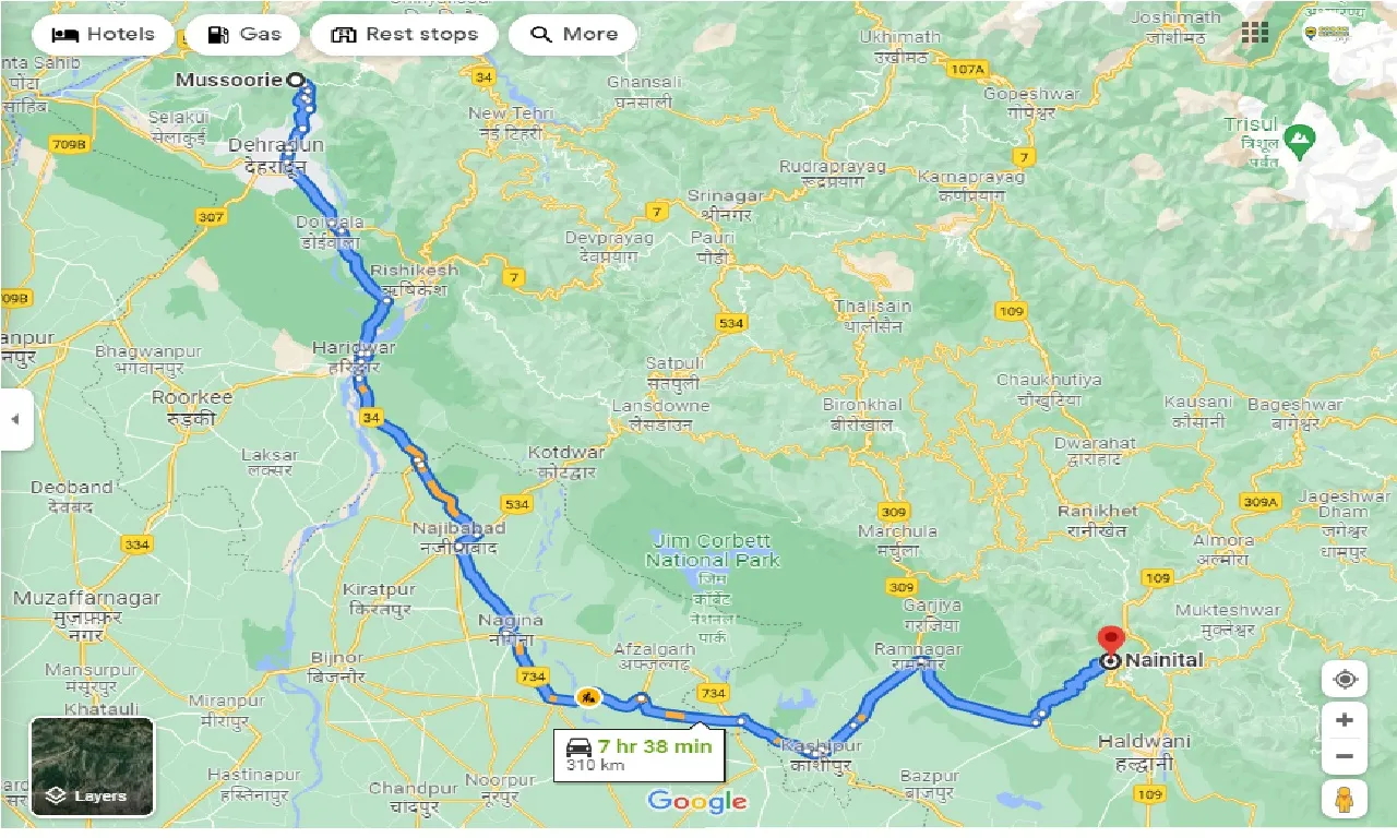 mussoorie-to-nainital-round-trip