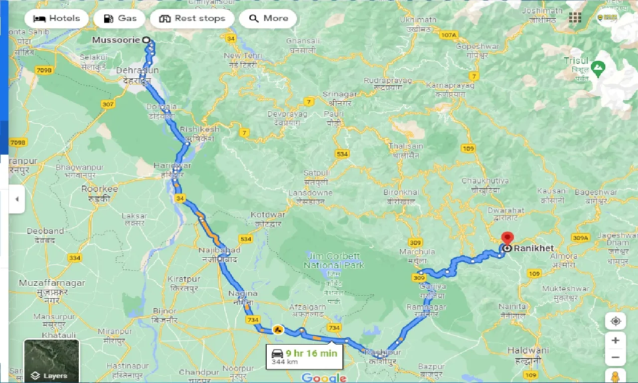 mussoorie-to-ranikhet-one-way