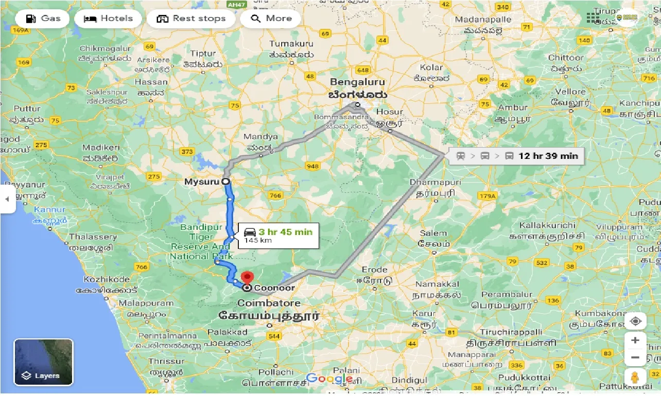 mysore-to-coonoor-round-trip