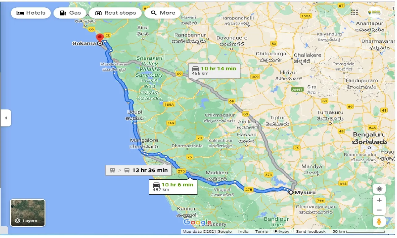 mysore-to-gokarna-one-way