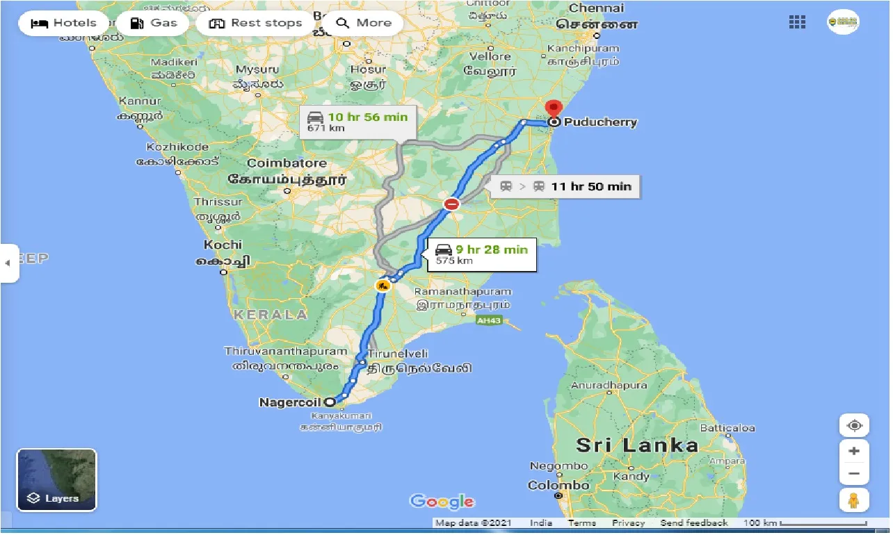 nagercoil-to-pondicherry-outstation