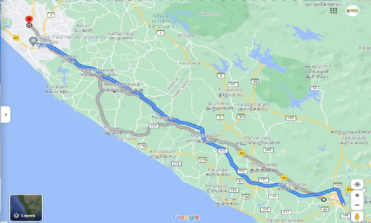 nagercoil-to-trivandrum-round-trip
