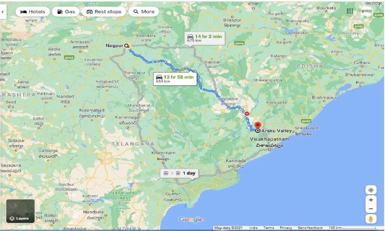 nagpur-to-araku-valley-one-way