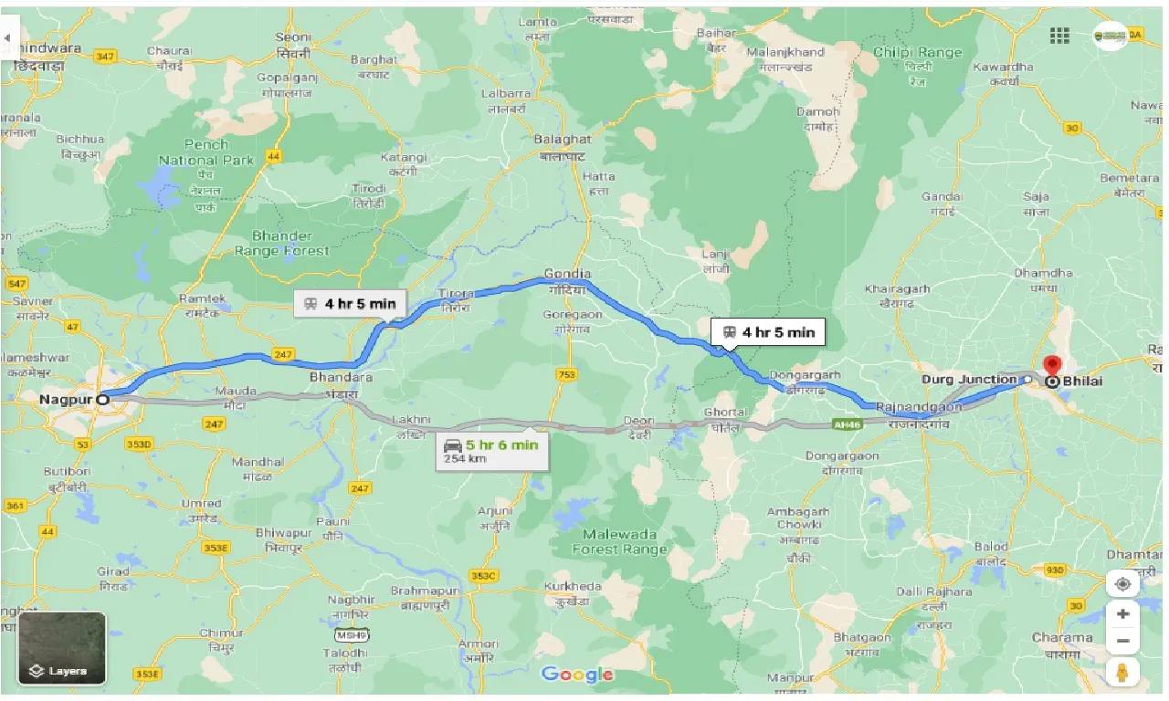 nagpur-to-durg-bhilai-nagar-round-trip