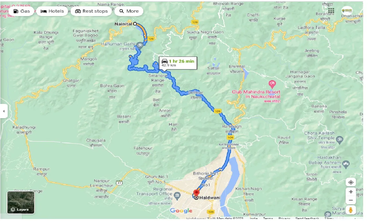 nainital-to-haldwani-one-way