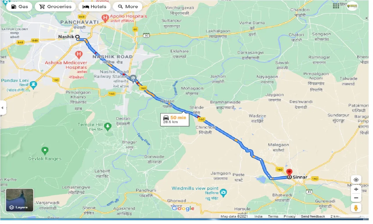 nashik-to-sinnar-one-way