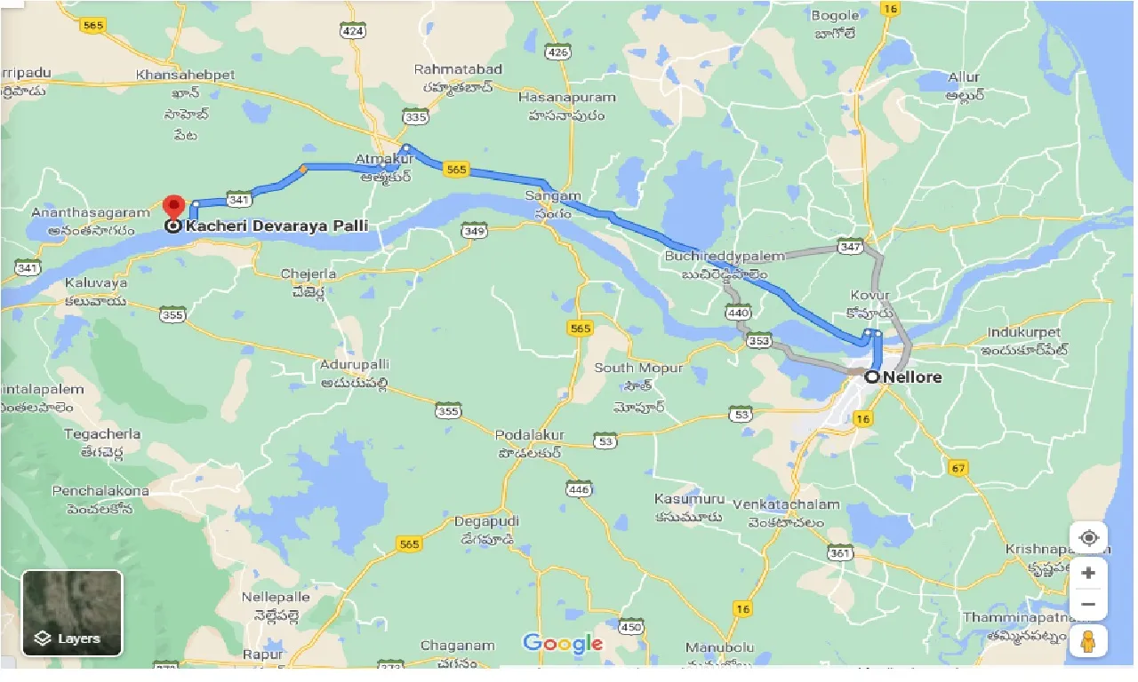 nellore-to-kacheri-devarava-palli-one-way