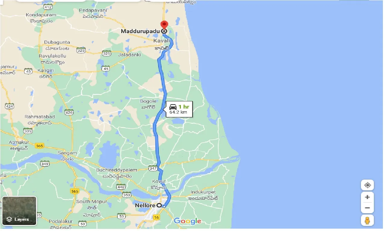 nellore-to-maddurupadu-one-way