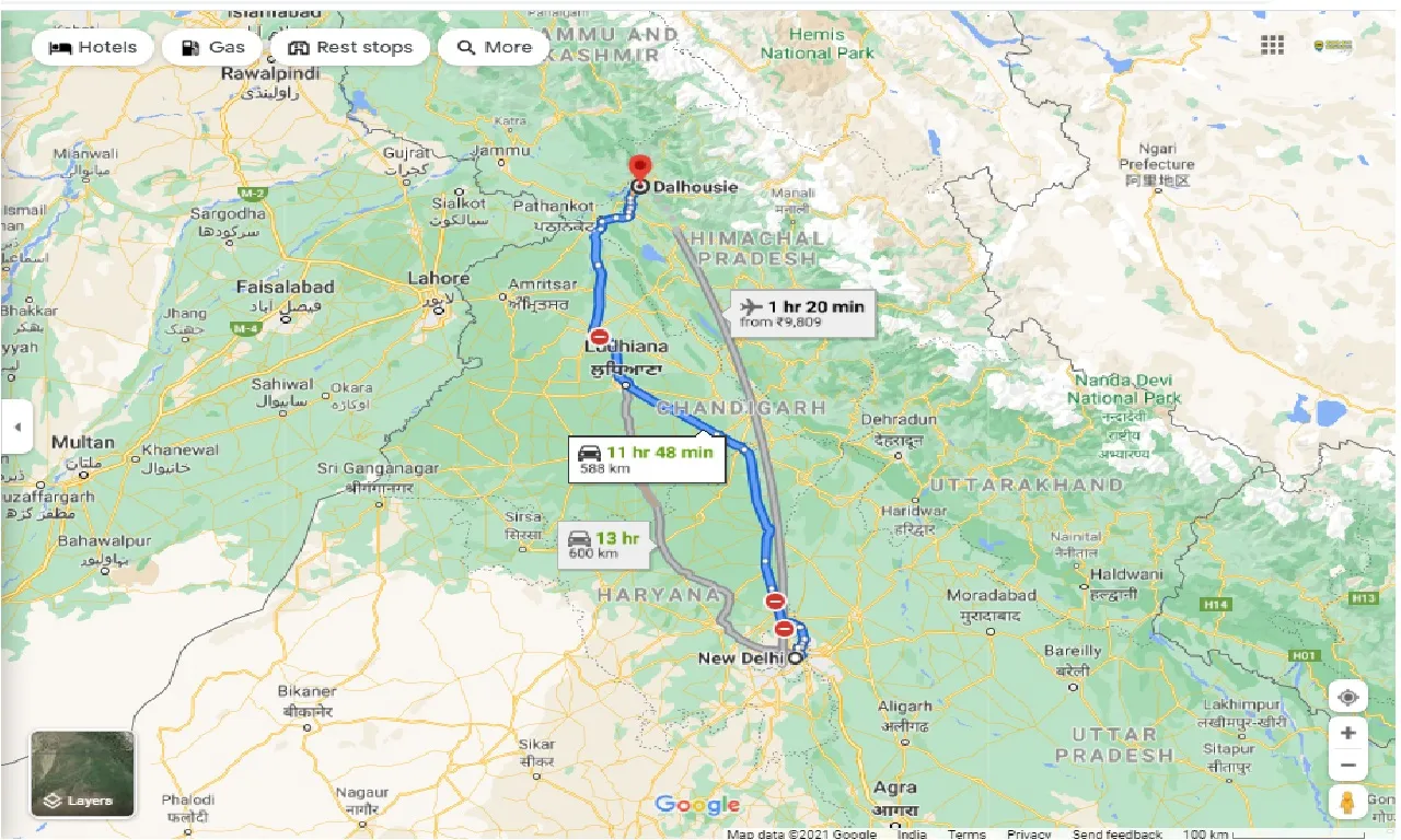 new-delhi-to-dalhousie-round-trip