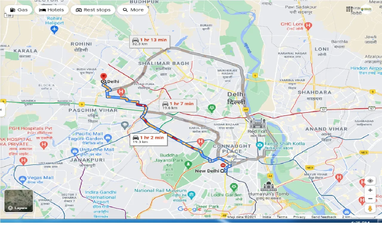 new-delhi-to-delhi-one-way