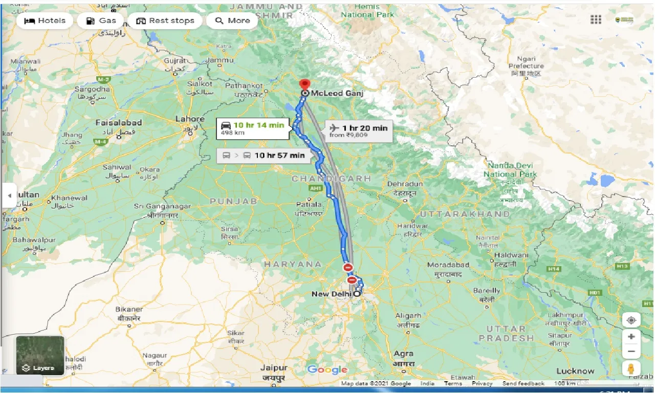 new-delhi-to-mcleodganj-round-trip