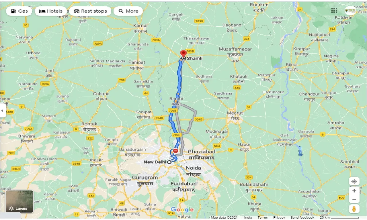 new-delhi-to-shamli-round-trip