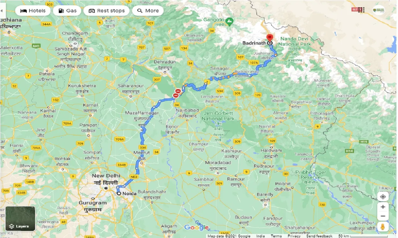 noida-to-badrinath-one-way