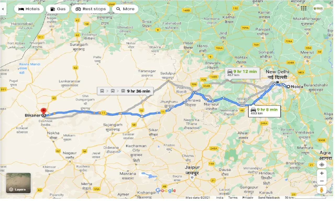 noida-to-bikaner-round-trip