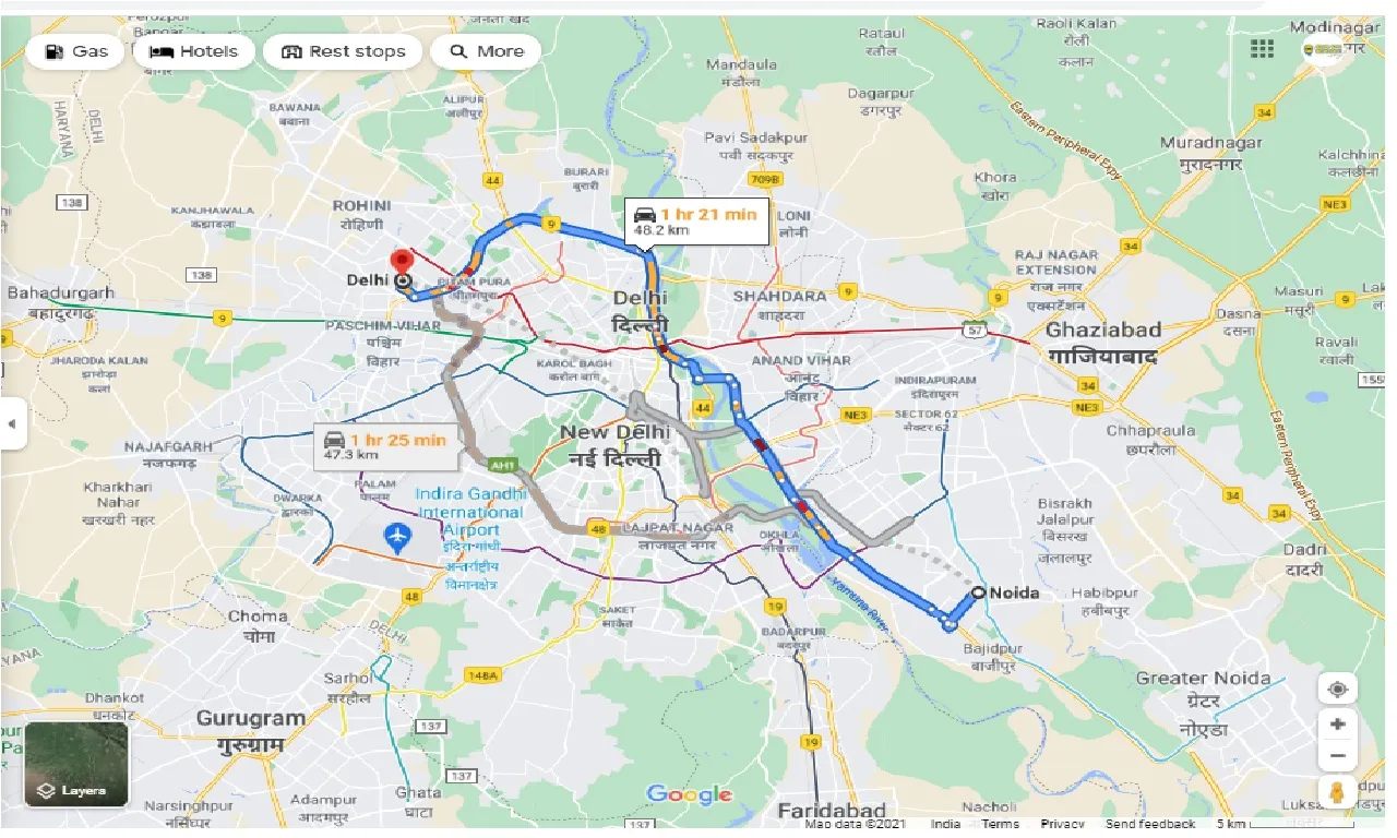 noida-to-delhi-one-way