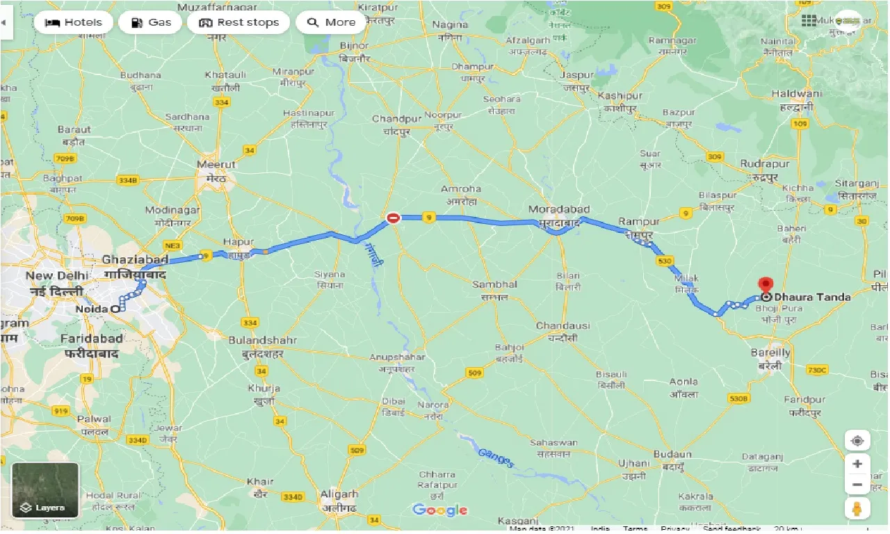 noida-to-dhaura-tanda-round-trip