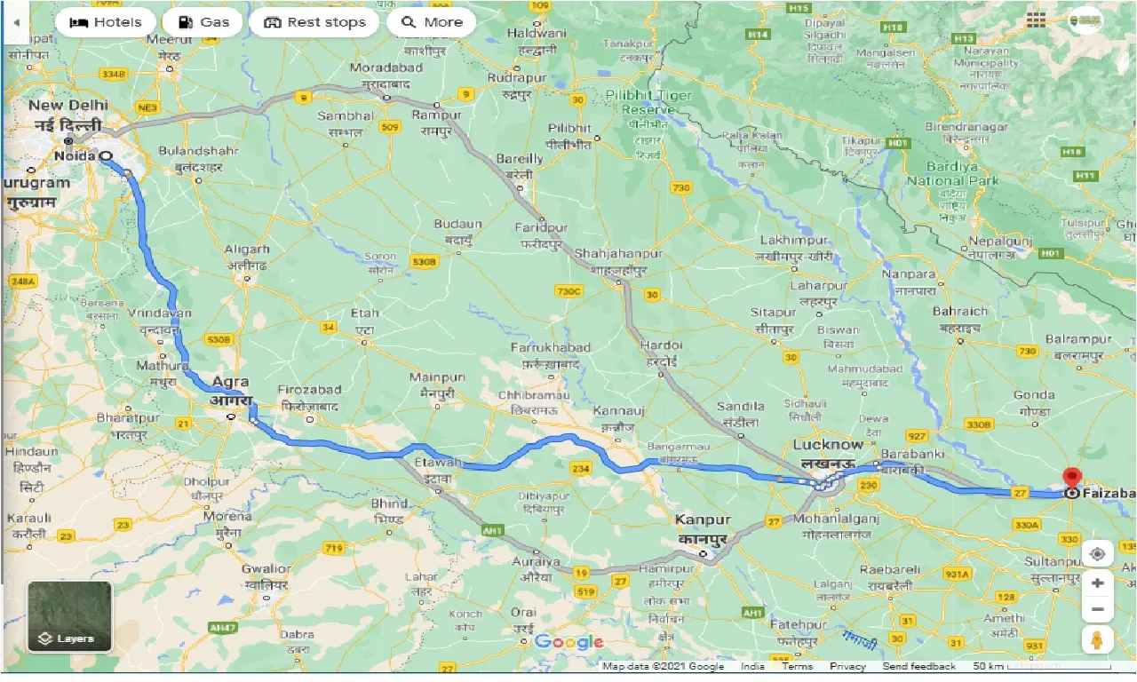 noida-to-faizabad-one-way