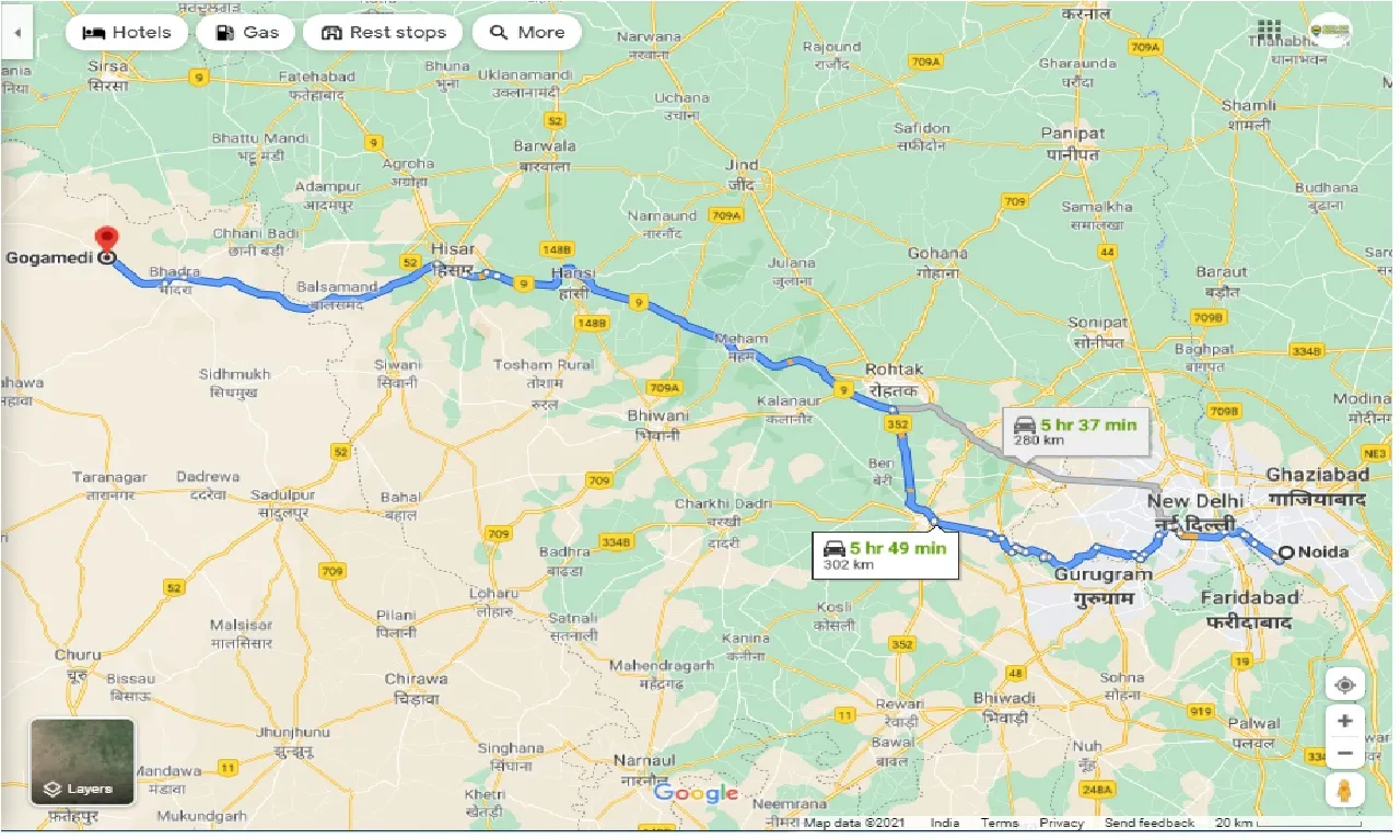 noida-to-gogamedi-round-trip