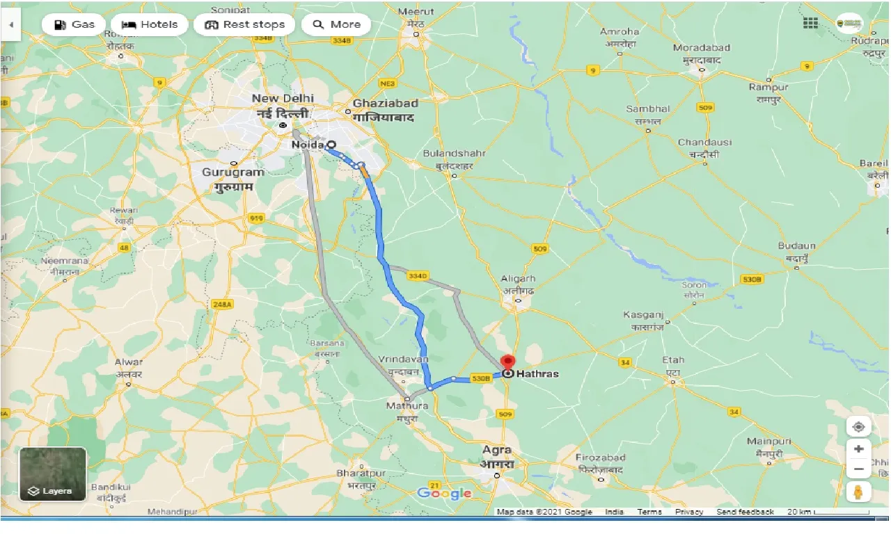 noida-to-hathras-one-way