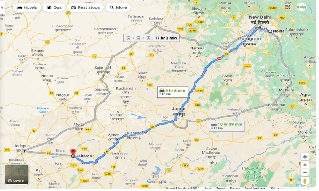 noida-to-jaitaran-round-trip