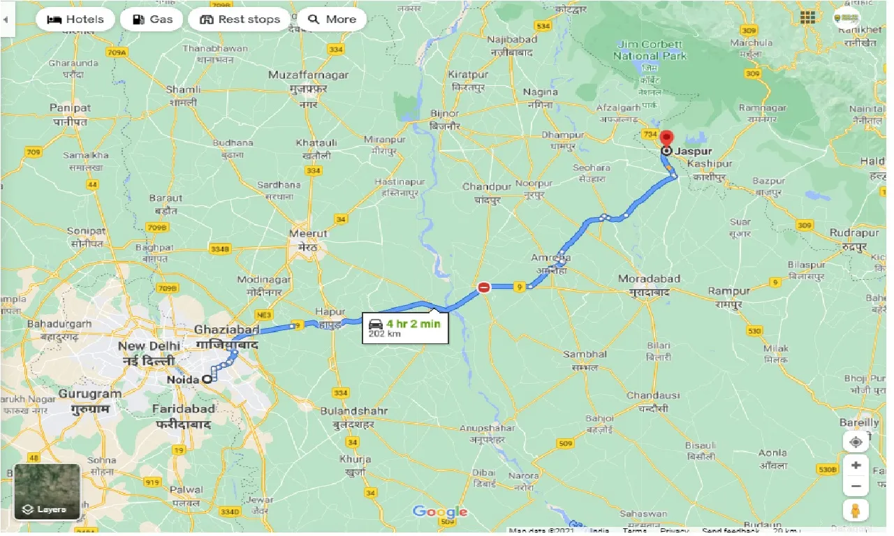 noida-to-jaspur-round-trip