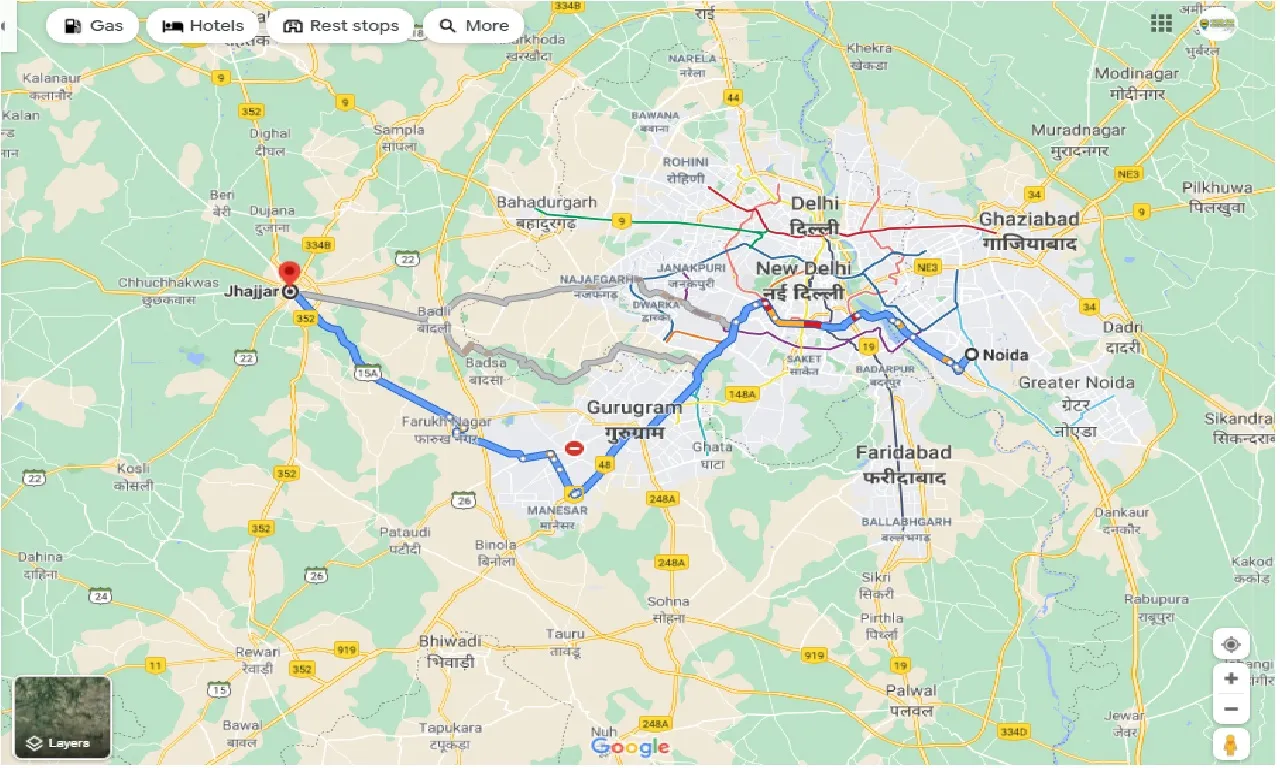 noida-to-jhajjar-round-trip