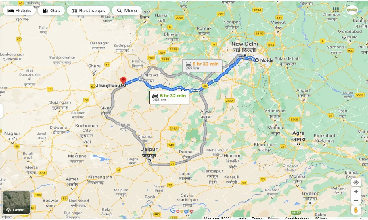 noida-to-jhunjhunu-round-trip