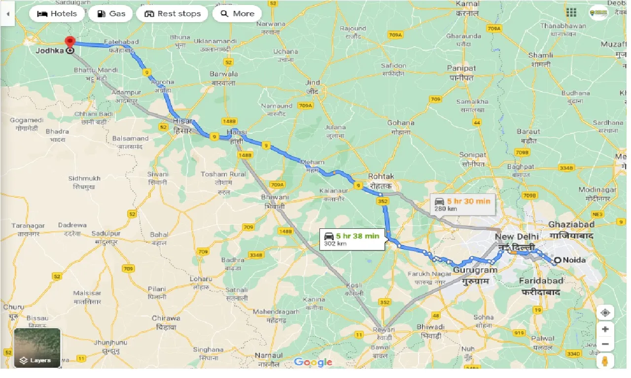 noida-to-jodhka-round-trip