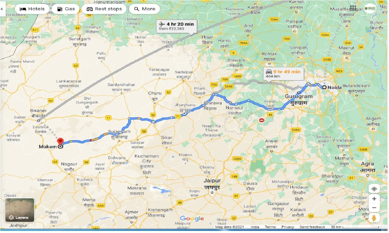 noida-to-mukam-round-trip