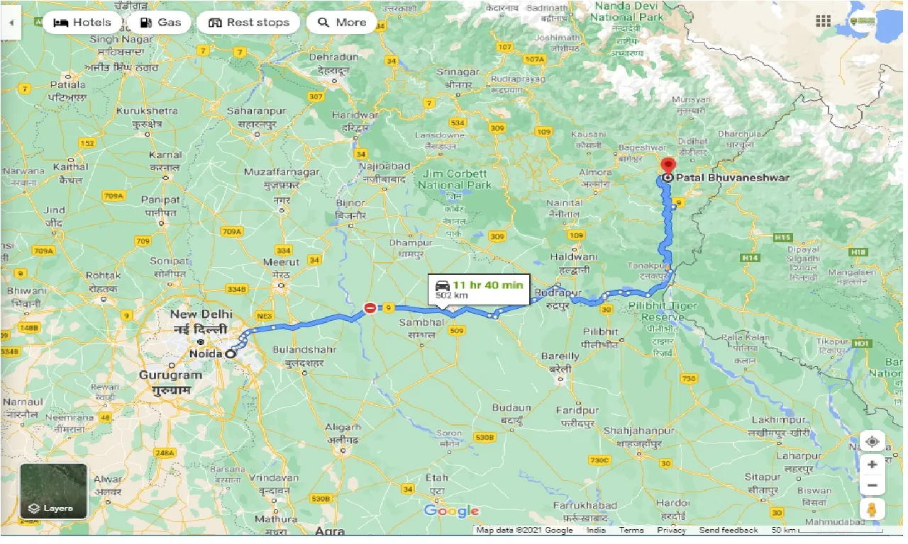 noida-to-patal-bhuvaneshwar-round-trip