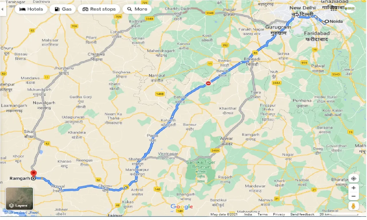 noida-to-ramgarh-shekhawati-one-way