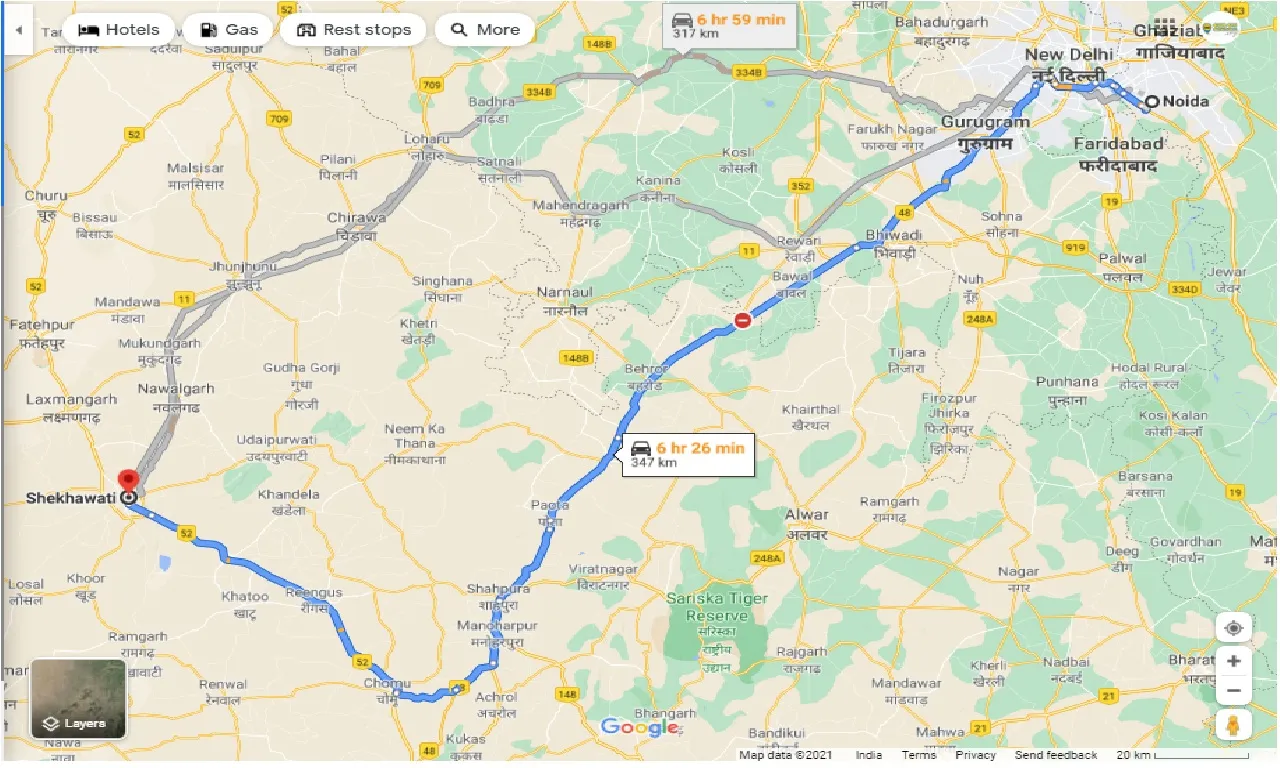 noida-to-shekhawati-round-trip