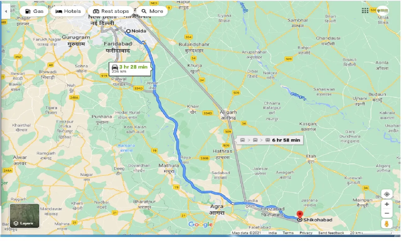 noida-to-shikohabad-round-trip