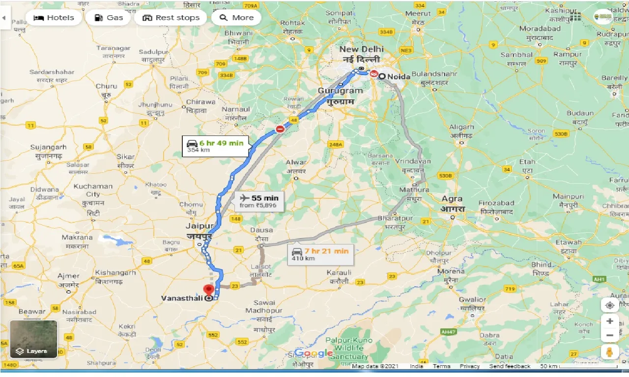 noida-to-vanasthali-round-trip